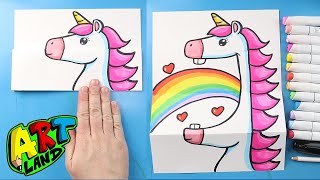 How to Drawa Unicorn Surprise Fold