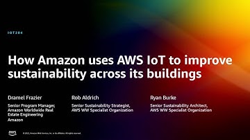 AWS re:Invent 2022 - How Amazon uses AWS IoT to improve sustainability across its buildings (IOT204)