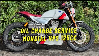 Fb Mondial hps 125 oil change