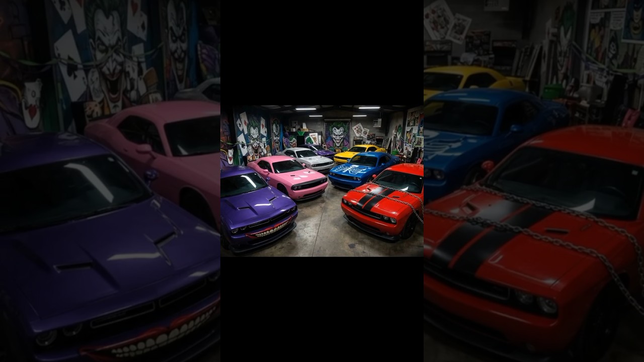 🃏 The Joker's Garage #dodgechallenger #joker #cars #supercars