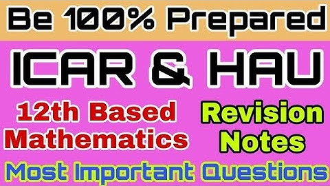 HAU ICAR Notes and MCQs || PAU Ludhiana exam preparation || Complete Notes and Important MCQs