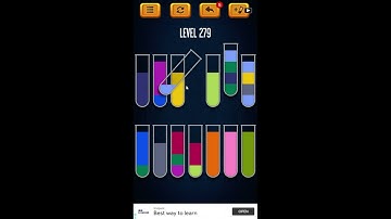 Water Sort Puzzle - Color Liquid Sorting Game Level 279 Solution