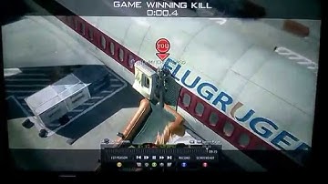 MW3 Crossmap throwing knife trickshot