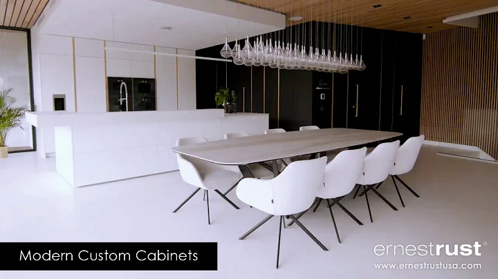 Modern Custom Cabinets White/Black Q7 Collection by ErnestRust USA