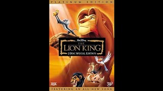 Opening To The Lion King Platinum Editionspecial Edition 2003 Dvd