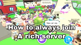How to get into RICH Trading Servers in Roblox Adopt Me @roblox @playa, Trading Spaces