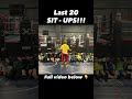 Ending of Boxing Training with Coach Mike: Last 20 Sit-ups!!! #shorts