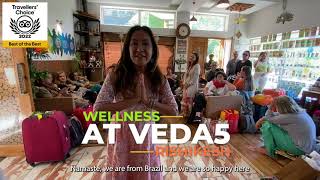 Rishikesh: Guests from Brazil Review of Veda5 Ayurveda & Yoga Luxury Retreat