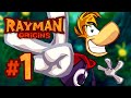 Rayman Origins - Intro & Jibberish Jungle: It's a Jungle Out There..., Geyser Blowout (4 Player)