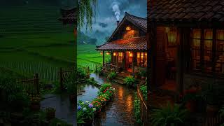 Heavy Rain in Peaceful Bengali Village 🌧️ Cozy Monsoon House Ambience | Relaxing Rain Shorts
