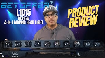 Eye Candy! Betopper L1015 10x15W 4in1 Moving Head Light Review (DJ Derek Ice)