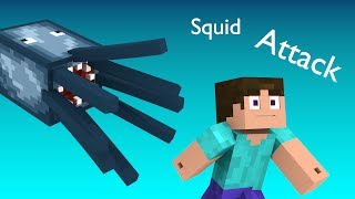 squid attack -minecraft animation