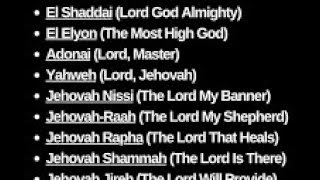 The names of god in the Bible … study 🙏🙏🙏🇺🇸