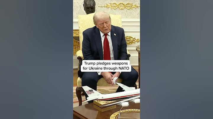 Trump pledges weapons for Ukraine through NATO