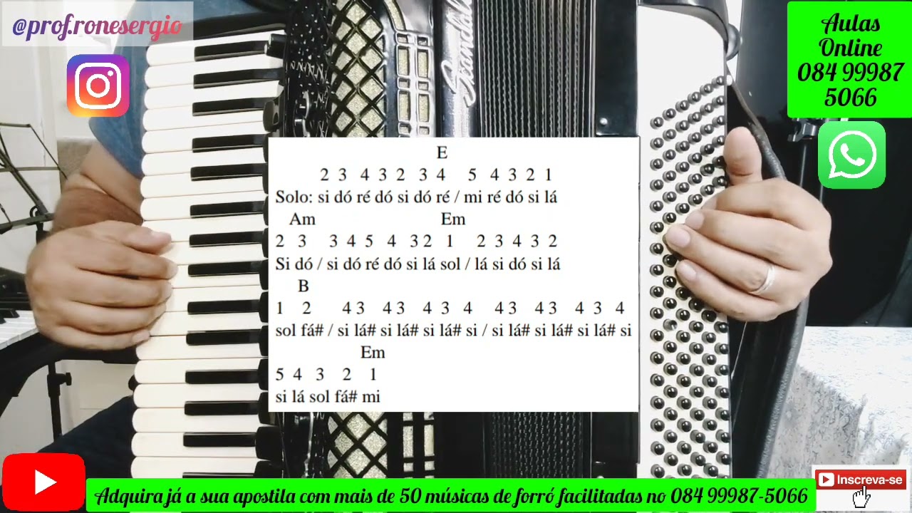 Como Tocar na Sanfona a Música 