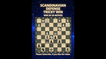 Scandinavian Defense | Tricky Win | Chess Openings | Chess Tricks | Chess Game | Learn Chess | Chess