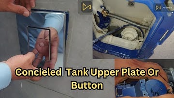 Grohe cancelled fluse tank Button (UPER PART)  installation #plumbing #GroheTank #ConcieledTank