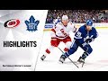 NHL Highlights | Hurricanes @ Maple Leafs