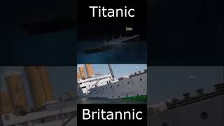 Titanic VS Britannic Sinking Animation