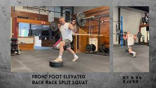 Front Foot Elevated Back Rack Split Squat