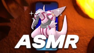 ASMR Pokemon Go Raiding for Shiny Palkia - Gameplay with Whispering and Coffee