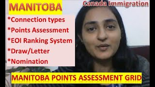 MANITOBA POINTS ASSESSMENT SYSTEM | EOI RANKING DRAW | CANADA IMMIGRATION