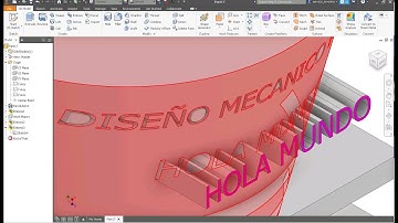Estampar texto en Inventor 2019  Rempujado