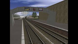 Percy puffs through Barrow-in-Furness with his mail cars