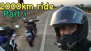 Mumbai To Bangalore To Mumbai | 2000km Ride in 28 hours | Part 1