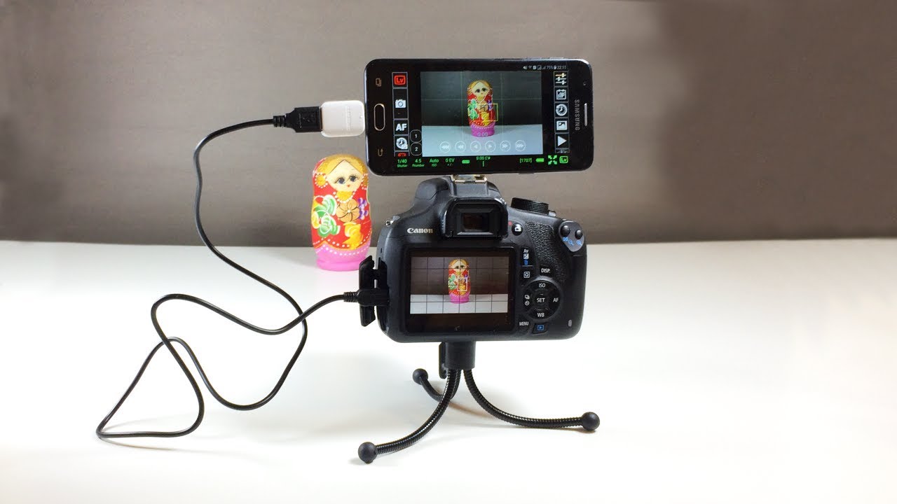 DIY Use Smartphone as a DSLR Monitor - YouTube