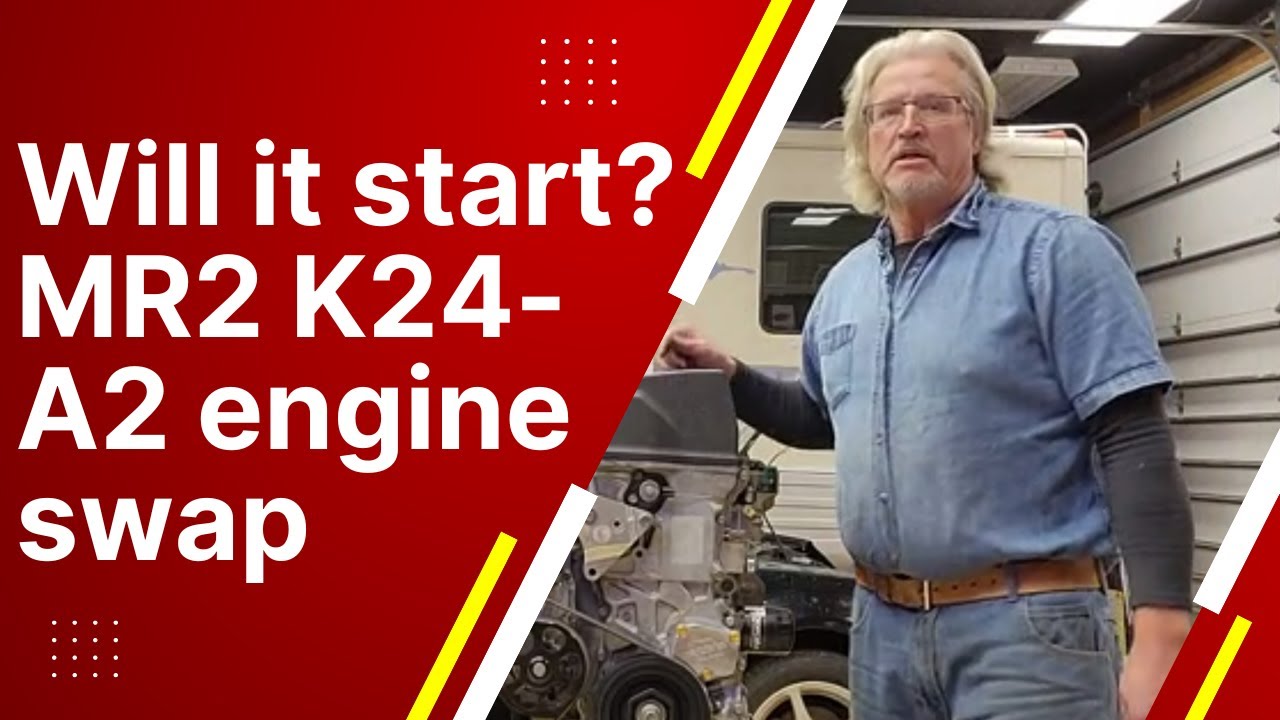 Will it start? MR2 K24-A2 engine swap. Finishing engine installation and first start!