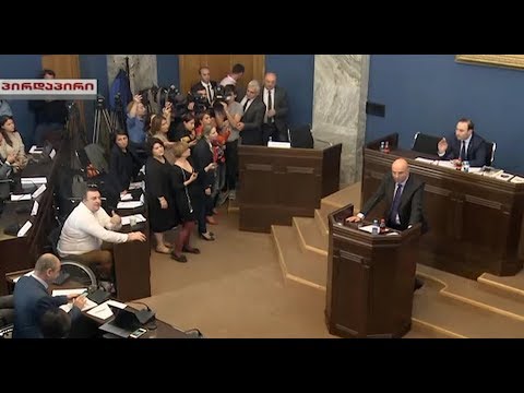 საქართველოს პარლამენტის იურიდიულ საკითხთა კომიტეტის სხდომაზე თინა ბოკუჩავა....