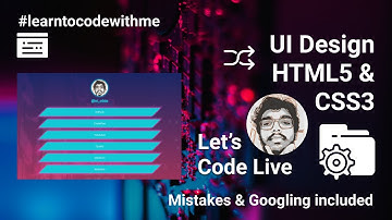 Free linktree clone using github pages | HTML5 & CSS3 | #learntocodewithme