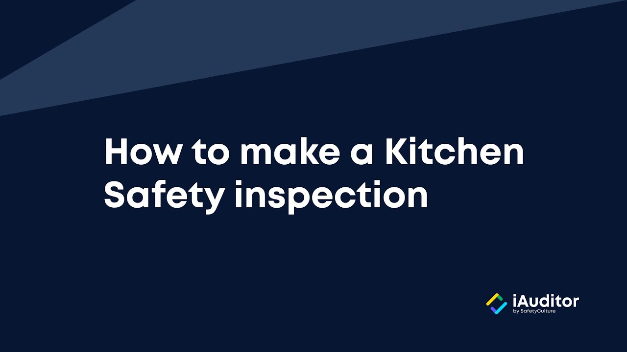 How to Make a Kitchen Safety Inspection YouTube
