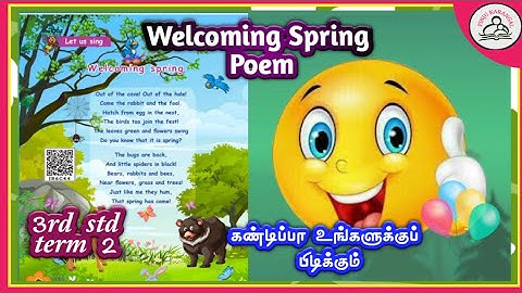 Welcoming Spring Poem | 3rd standard | English | term 2@PINJUKARANGAL
