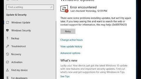How to fix Window Update can