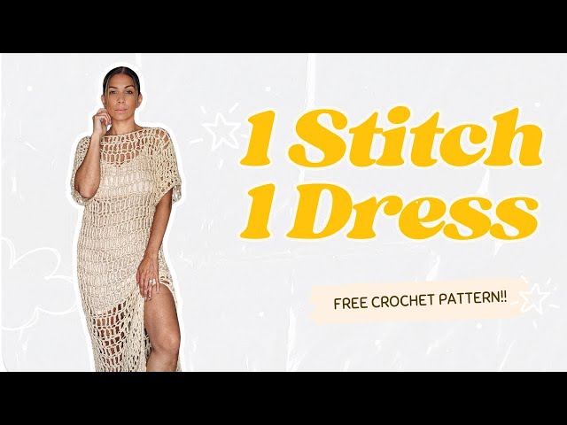 Viral Easy Crochet Dress Using Just One Stitch – FREE Viral Easy Crochet Dress Using Just One Stitch – FREE