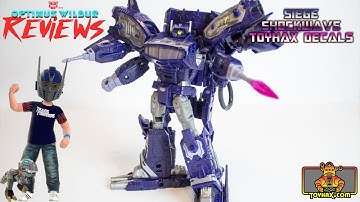 Optimus Wilbur Reviews: Toyhax/Reprolabels Transformers Siege Shockwave Decal Review