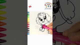 How To Draw Skye From PAW Patrol - Preschool