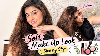 Soft Make-Up Look🩷 Step By Step/ base/ Foundation/ Lipstick.. Comment for any detail🩷 screenshot 4