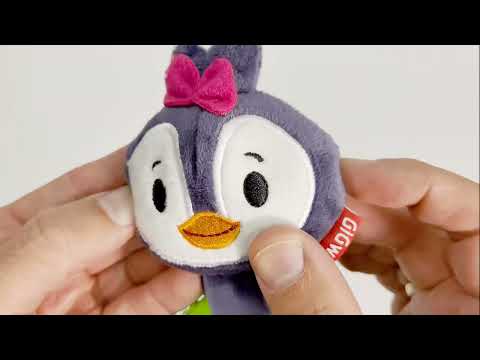 Іграшка для собак Пінгвін із пискавкою GiGwi Suppa Puppa, текстиль/гума, 15 см, видео 1