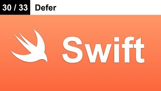 Celebrity Defer in Error Handling - Master Swift Programming Language (30 / 33) Profile
