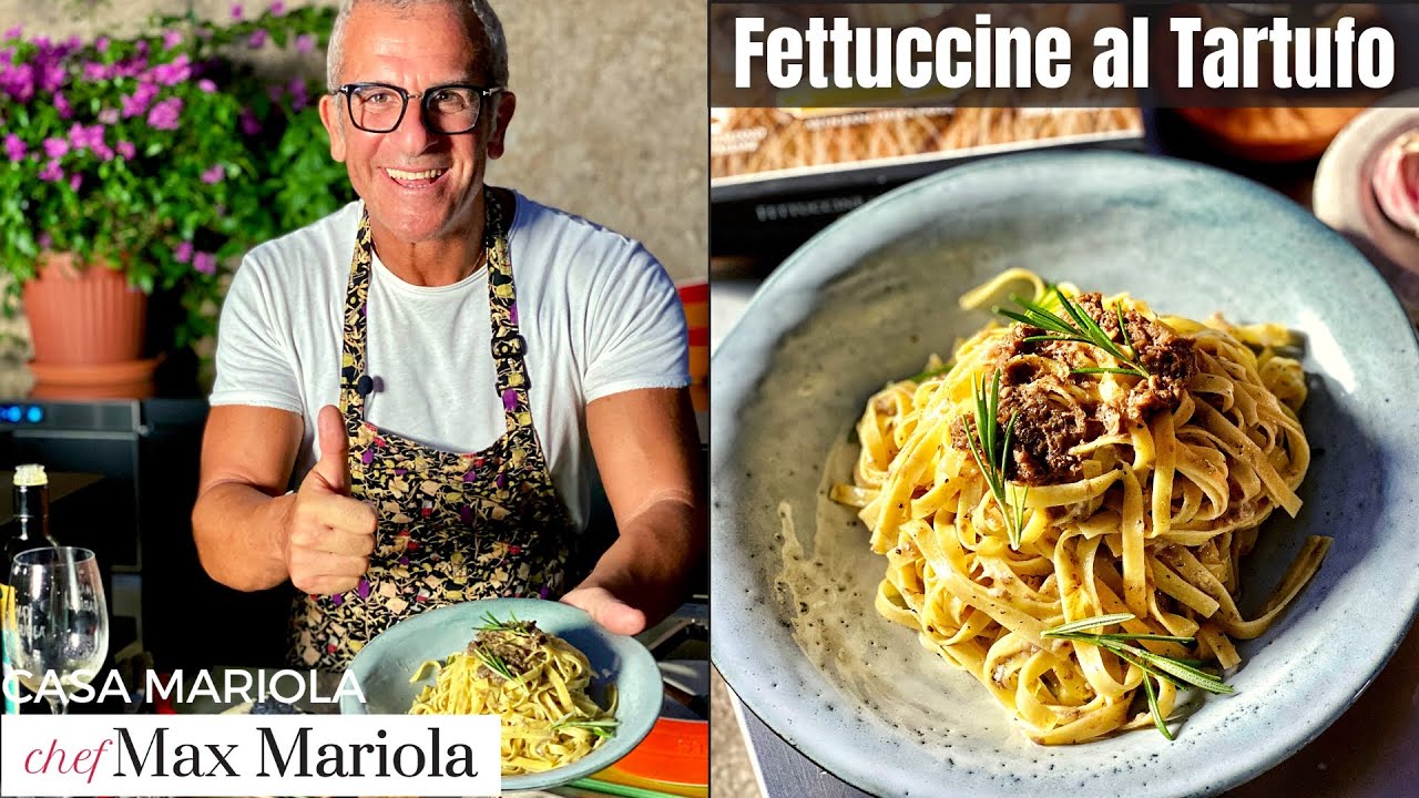 😍 FETTUCCINE al TARTUFO NERO ESTIVO (scorzone) BUONE e profumate! Ricetta Chef Max Mariola