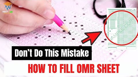 NEET OMR SHEET FILLING INSTRUCTIONS BY NTA || AVOID THIS MISTAKE || NEET UG EXAMINATION 2021
