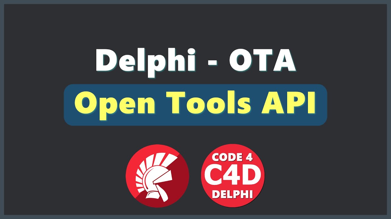 Apresentação do Curso de OTA (Open Tools API) com Delphi - YouTube