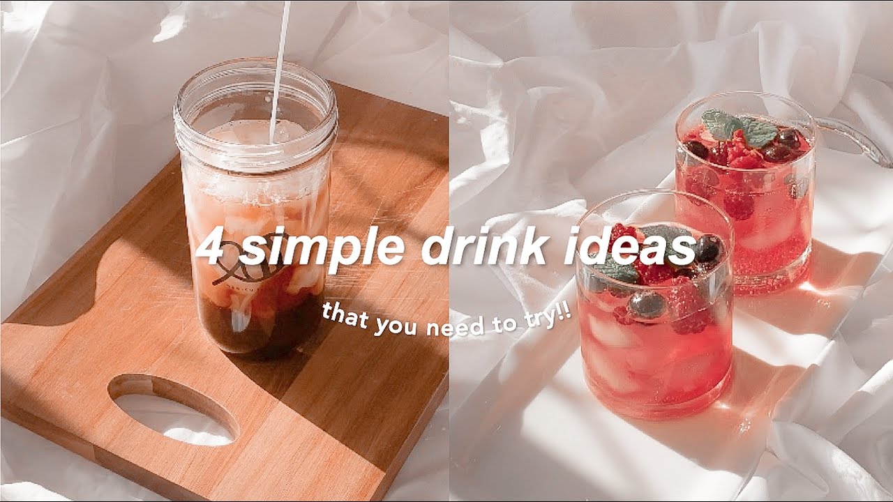 ⁣4 simple drink ideas that you need to try !!