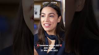 Teaser: AOC Shares 21 Wins From 2021 #shorts
