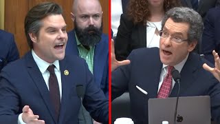 Matt Gaetz BATTLES Hostile Lib Witness over Views on Rural America