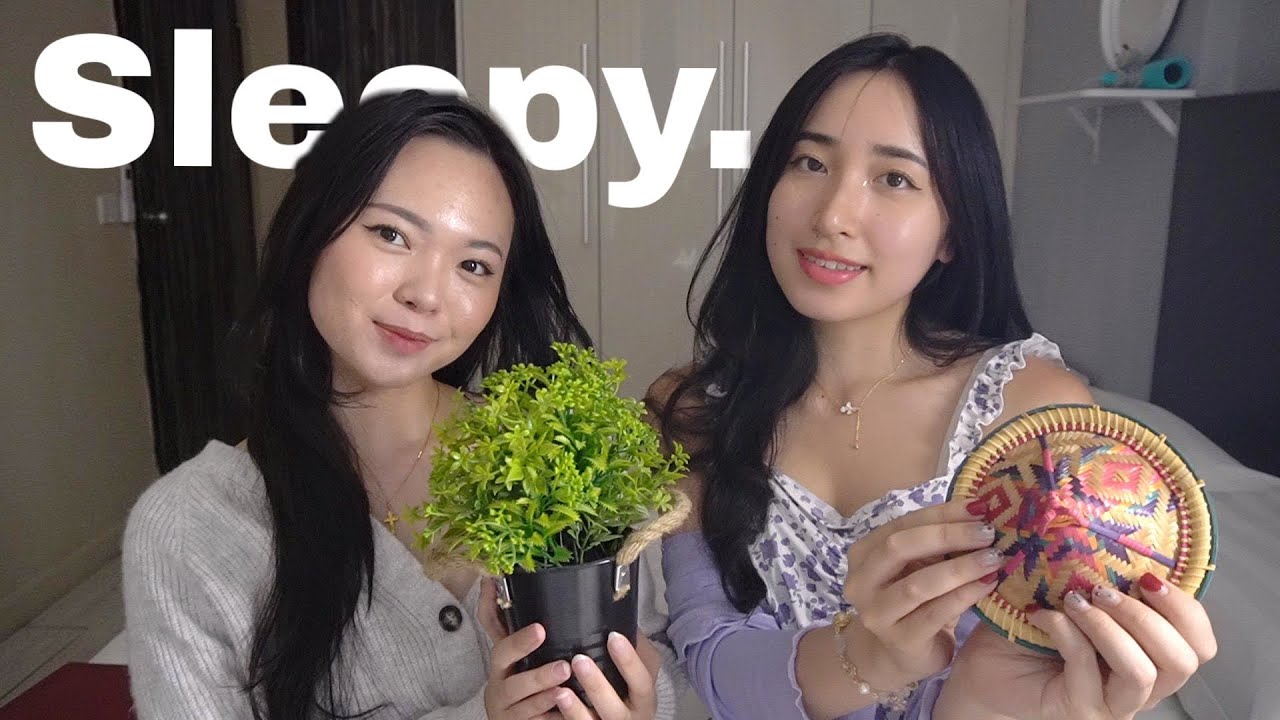 my friend and I try Trigger Layering ASMR for Sleep🧡