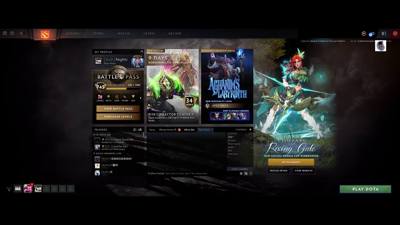 Lets DOTA! DOTO ! and Learn how to carry role ancient rank